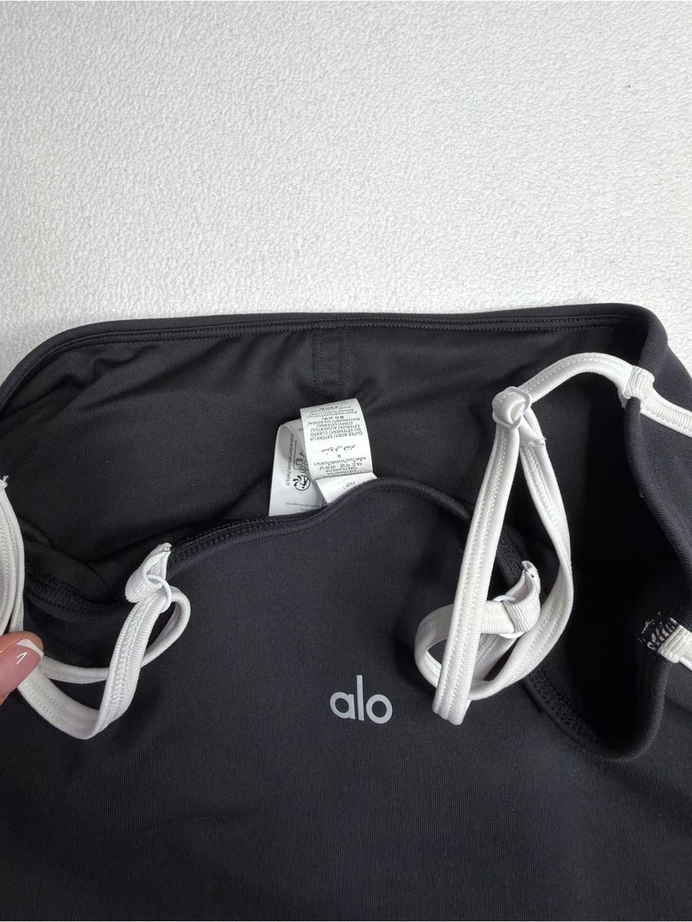 Alo Airbrush Streamlined Dress•Black/White 🖤🤍 - Picture 11 of 14